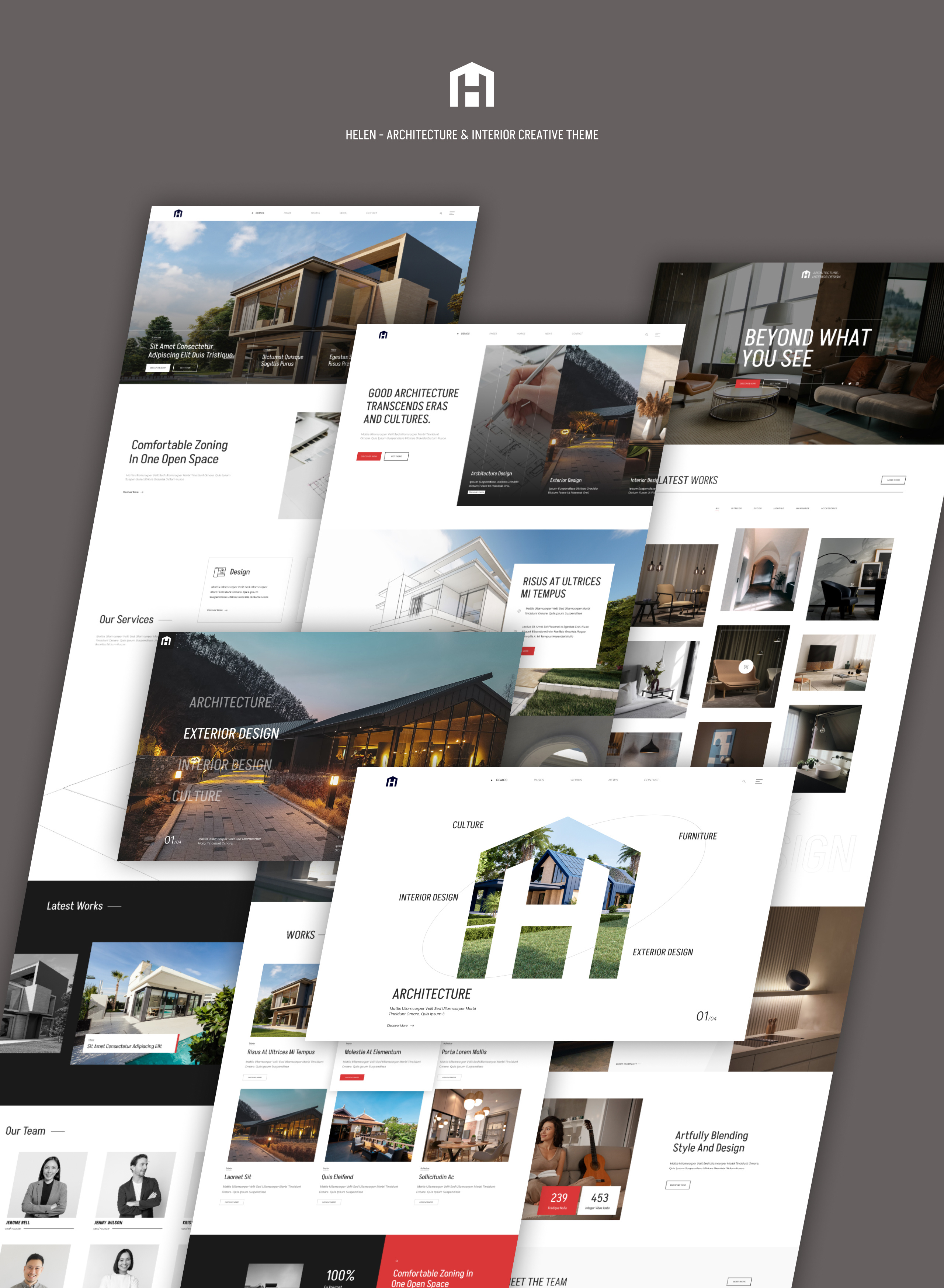 Helen - Architecture & Interior Creative Theme agency architecture landing architecture website building construction creative design ecommerce elementor figma design furniture website interior interior shop mobile ui ui design uikits woocommerce wordpress