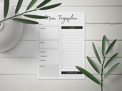 Daily Planner | Clean and Modern Design clean design daily planner print design printable