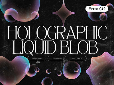 3D Holographic Blob Shapes blob bubble design download elements free freebie graphic holo holographic illustration liquid pixelbuddha png shapes y2k