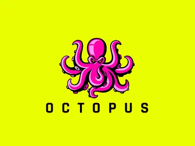 Octopus Logo branding graphic design underwater