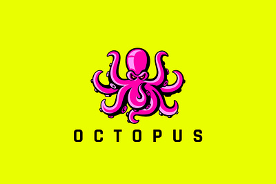 Octopus Logo branding graphic design underwater