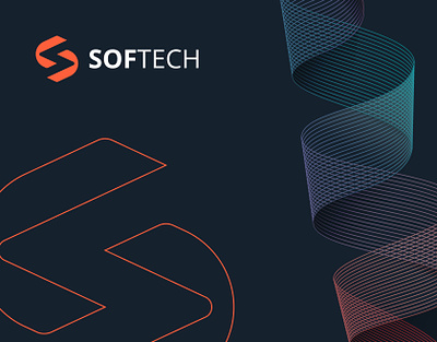 Softech Brand Identity. alpha brand identity branding business company creative design graphic design letter letter s logo negative redesign software space techno technology typography vector visual identity
