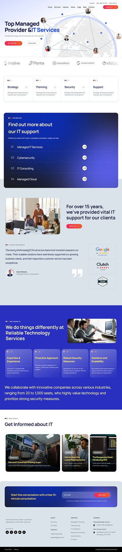 Managed IT Services Website agency website branding business website design elementor elementor landiing elementor pro elementor website landing page professional website responsive website ui web design webdesign website website design wordpress wordpress elementor wordpress landing wordpress website