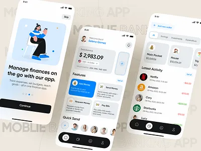 Finance Management App Ui Ux Design. android app app app design app ui ux clean app design clean work creative app design crypto currency app finance app ios app latest latest app design mobile app mobile banking app popular pro pro app design pro work trading app trending