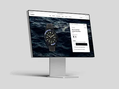 Timex | PDP Variation header homepage pdp product page shopify timex ui watch website web design website website design