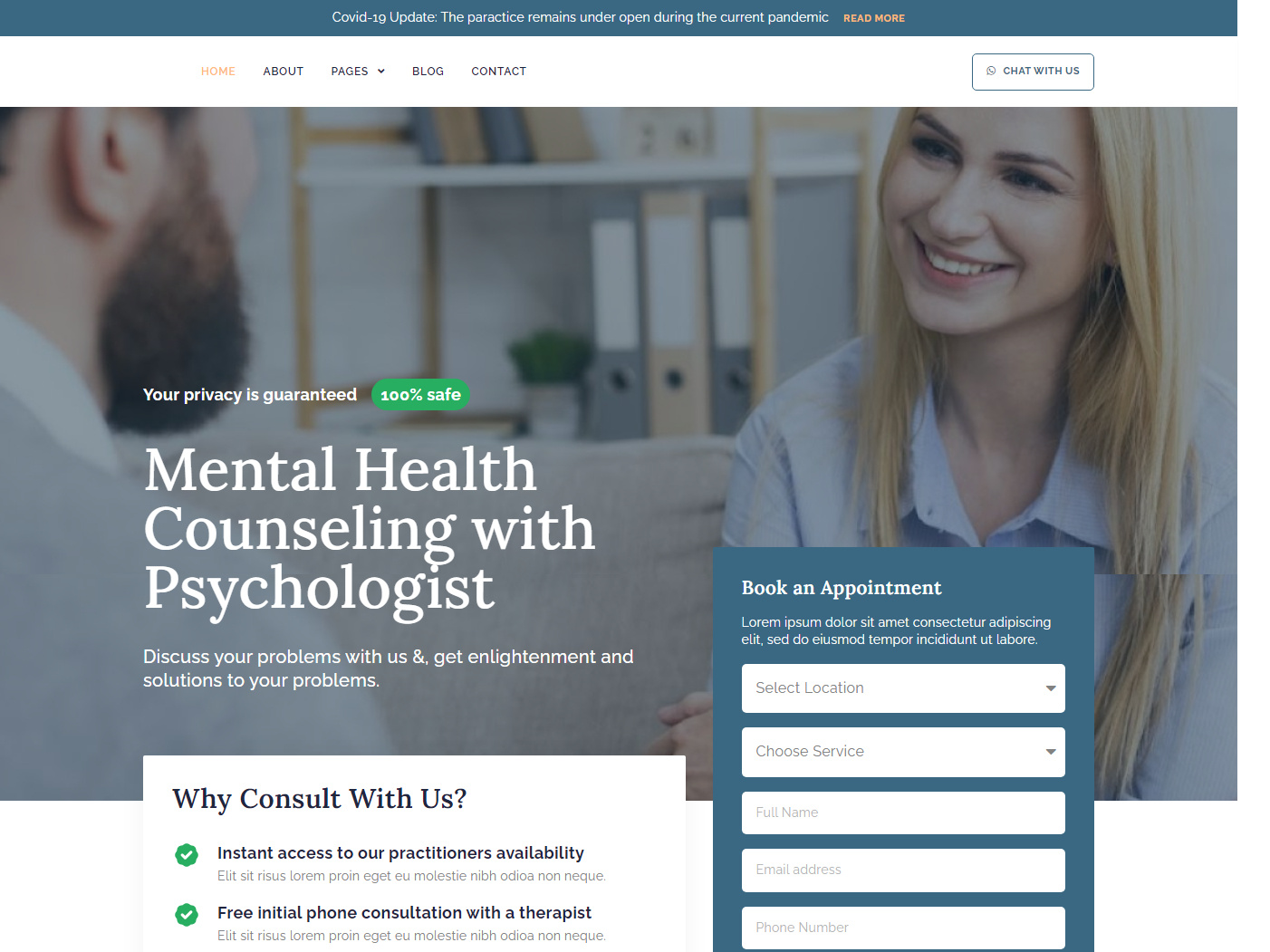 Mental Health Counselor Website by Riaad Arif on Dribbble