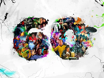 60th Birthday Collage collage design graphic design photoshop