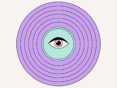Looping Eyeball animation eye eyeball graphic design loop looping animation motion graphics pucker and bloat school of motion som somtember stars