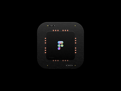 Powered by Figma app icon. figma icon ios icon