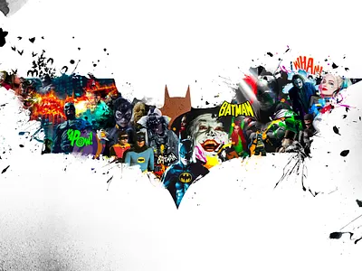 Batman Collage batman collage graphic design photoshop