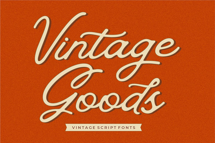 Vintage Goods Script Free Download by OpFonts on Dribbble