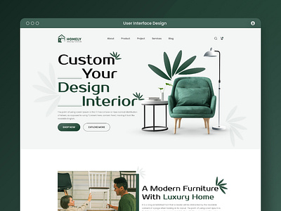 Furniture Store Web Template | Home Page e commerce figma template furniture furniture landing page furniture store furniture website home page homepage landing page user interface web design website