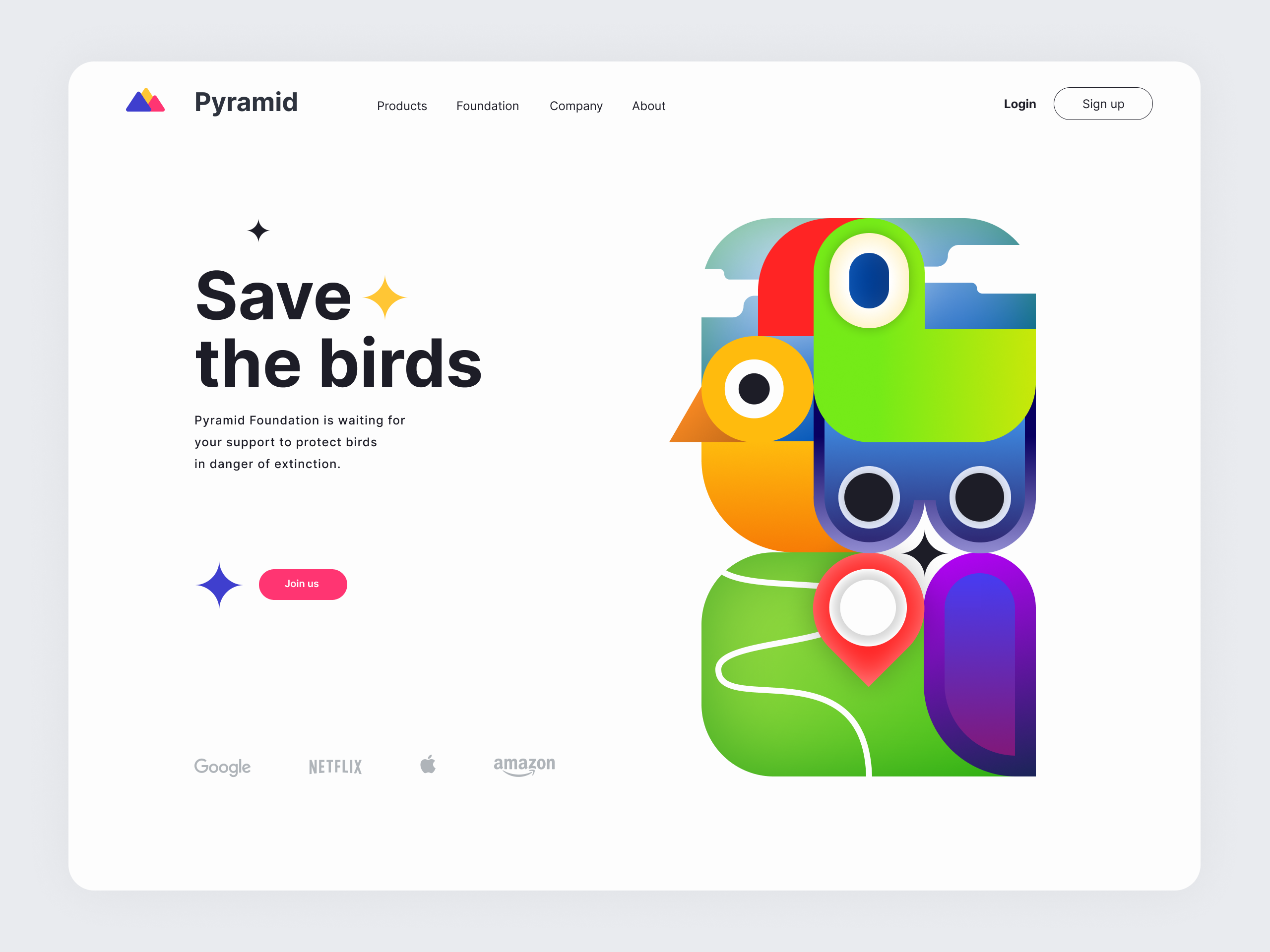 Pyramid foundation web page branding design illustration logo productdesign ui uidesign uiux ux webdesign