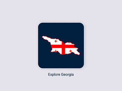 Daily UI #005 - App Icon app app icon challenge daily daily ui daily ui challenge explore figma flag georgia icon mobile ui uiux ux