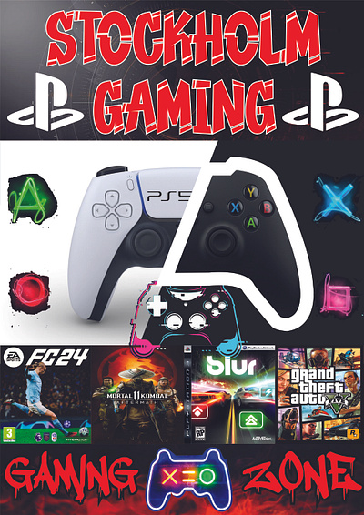 gaming sticker graphic design logo