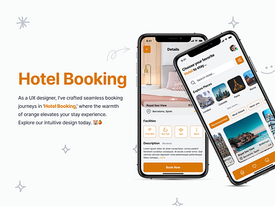 Hotel Room Booking | App Design | UI UX | Case Study adobe xd app booking branding case study design figma hotel ios product design prototyping research room sketch ui uiux ux visual design wireframes