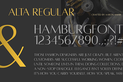 Alta Regular (+ Caption) Free Download caption classy display elegant fashion optima sans serif