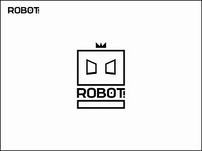 ROBOT: A logo minimalist logo design. 3d abstract animation branding design graphic design illustration logo motion graphics typography ui ux vector