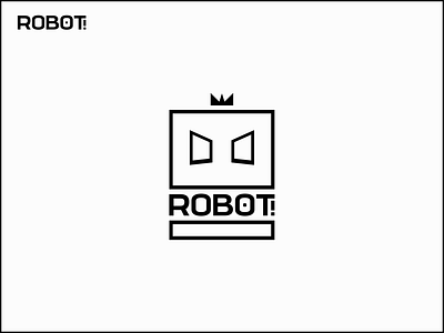 ROBOT: A logo minimalist logo design. 3d abstract animation branding design graphic design illustration logo motion graphics typography ui ux vector