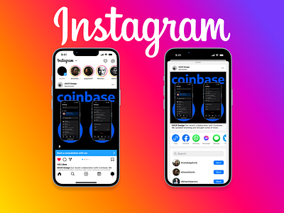 #DailyUI - Instagram share bottomsheet design instagram module share ui ux
