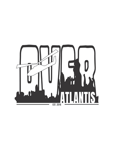 Over Atlantis branding logo design