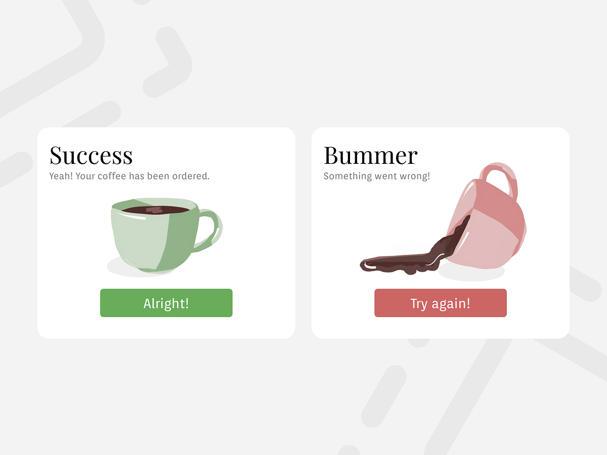 Success Error Message By Aditi On Dribbble