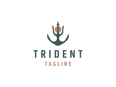 Trident Logo branding creative design graphic design illustration logo trident typography vector