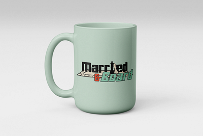 Married & Board board game chess design graphic design logo logo design mug podcast podcast logo retro vintage