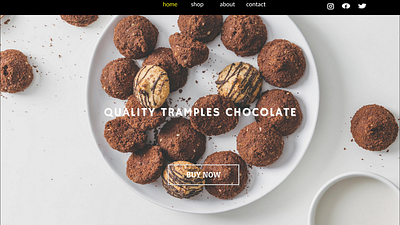 Website design for a chocolate shop 3d animation branding graphic design logo motion graphics ui