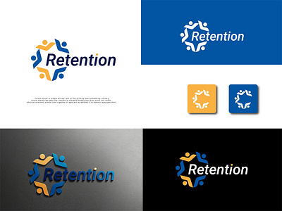 Retention Logo & Brand Identity Design brand logo branding brandlogo business logo company logo creative logo design graphic design logo logo design logos logotype minimalist logo modern logo