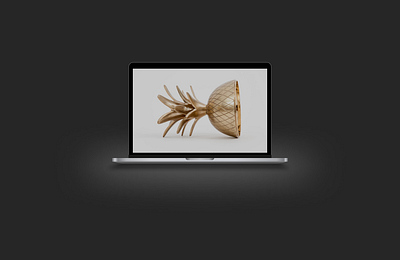 MacBook illustration 3d dark design desktop gradient illustration macbook shadows