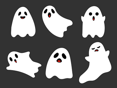 Spooky Ghost Halloween design ghost graphic design halloween icon illustration spooky vector