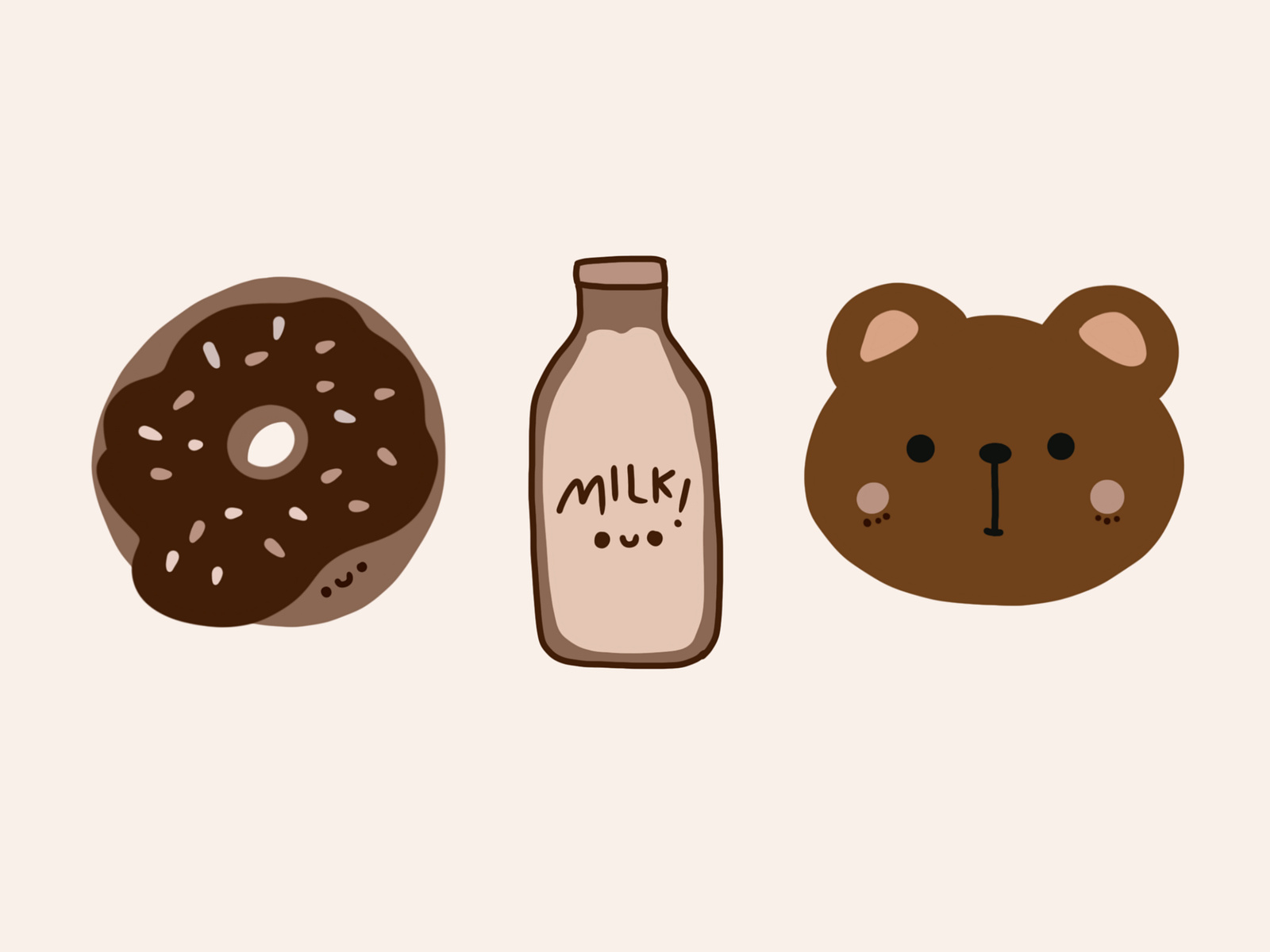 Doodle Art Brownie Bear by Ditta Audia Roza on Dribbble