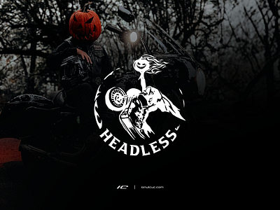 The HEADLESS Biker ▸Logo Design branding concept graphic design illustration logo logodesign logotype typography
