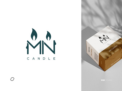 MN Candle Logo branding graphic design logo ui