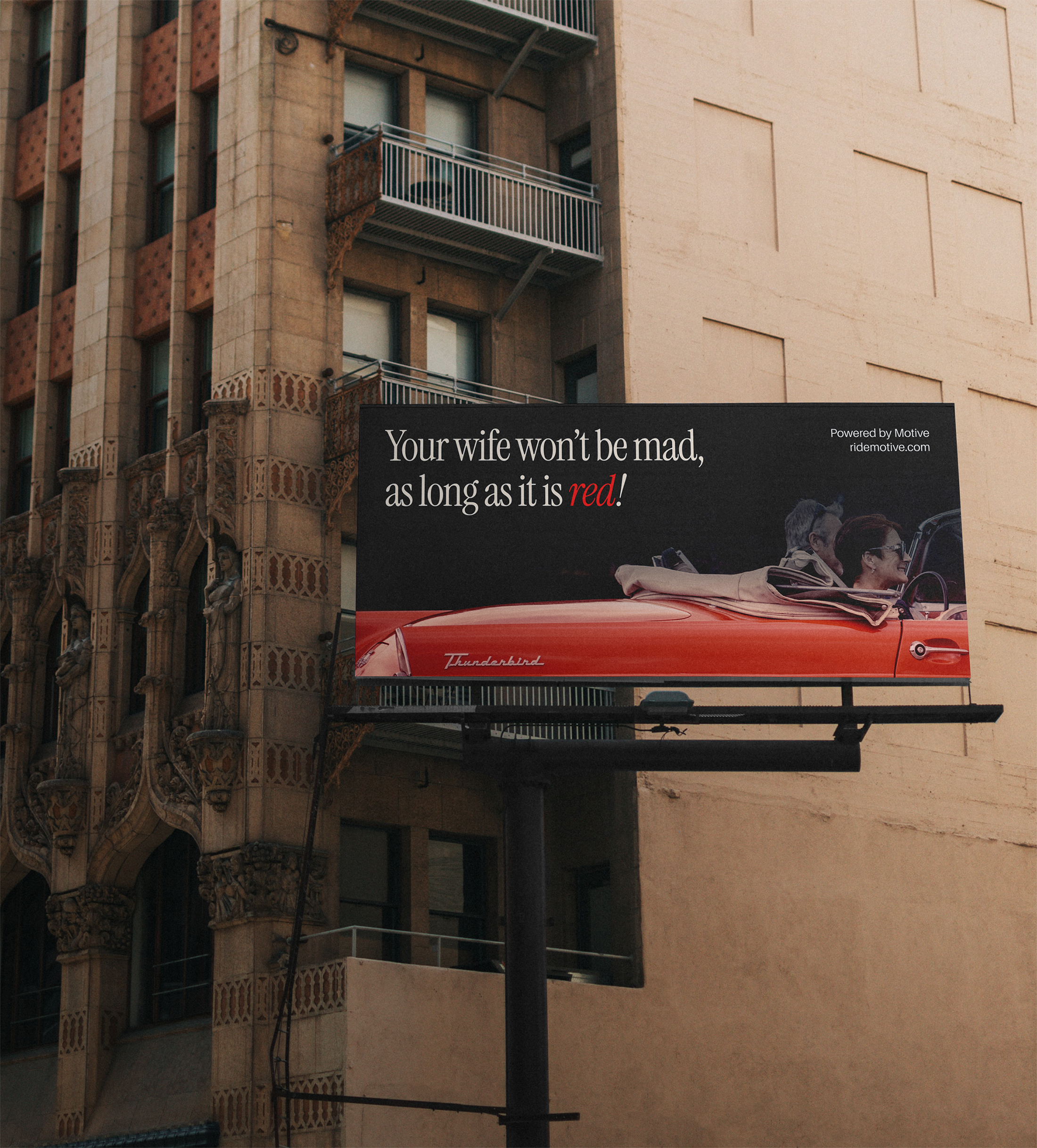 Motive® | Voice automotive branding cars copywriting dealership ford messaging red slogan thunderbird tone voice