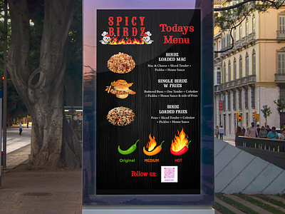 Custom Restaurant Menu Design branding illustration luxury menu menu menu design modern men design motion graphics restaurant menu spicy birdz menu