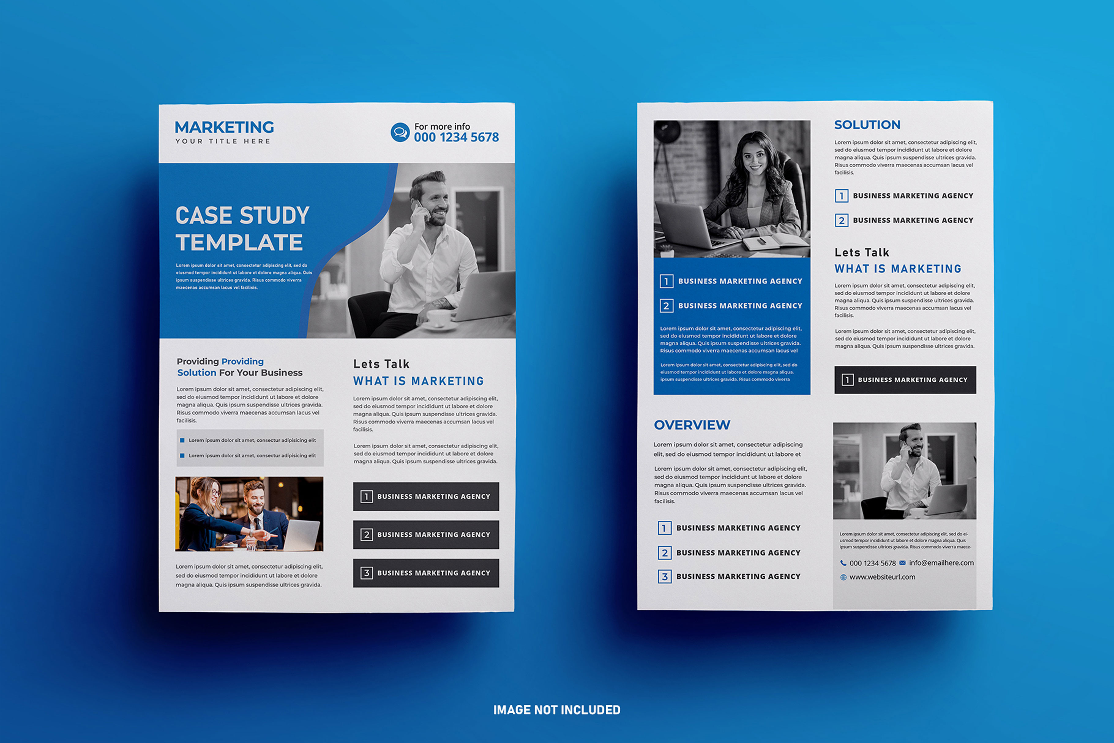 Example of Corporate Business Flyer, Leaflet Design
