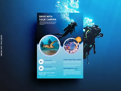 Ocean diving flyer template business flyer business flyer design company flyer flyer flyer design flyer template poster poster design template