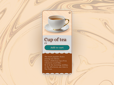 #Hype4 Daily UI Challenge Day 1 app daily ui day 1 design hype4 product page tea