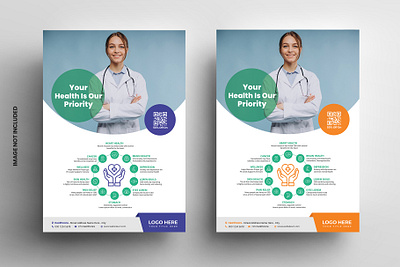 Medical healthcare flyer design template business flyer business templaye company flyer flyer flyer design flyer template logo logo design template