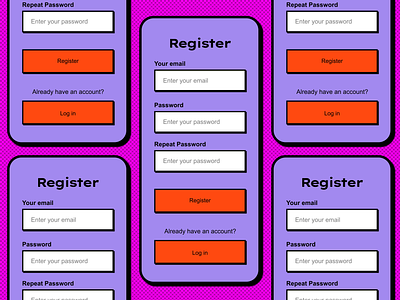 #Hype4 Daily UI Day 3 & 4 daily ui day 3 day 4 hype4 login page neumorphism register page ui