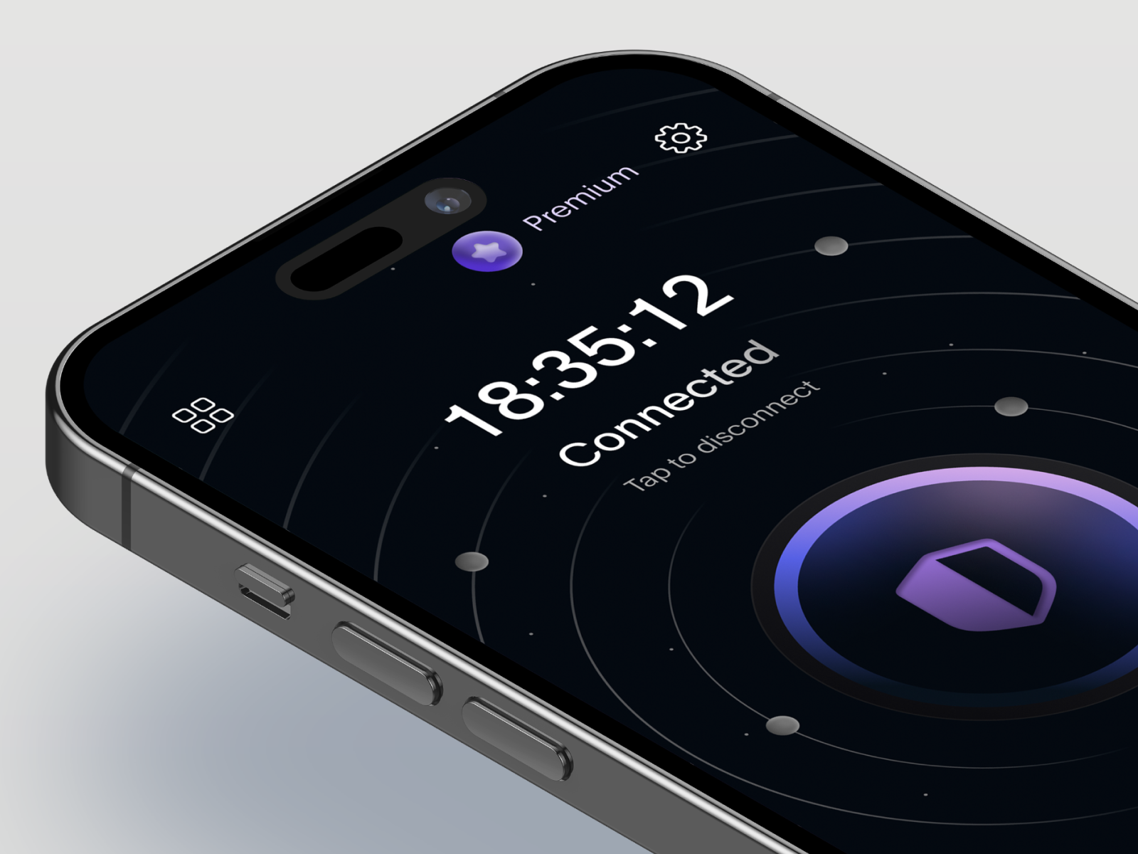 VPN Mobile IOS App Design - Encrypto app application connection cyber security dark theme design interface internet ios ip mobile network privacy proxy secure security server ui ux vpn
