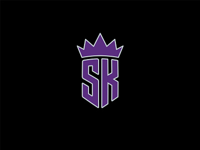 Sacramento Kings (Alt. Logo) basketball black chris webber crown design gray k king kings logo nba purple royal royalty s sacramento sacramento kings shield silver sk