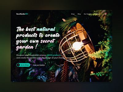 Secret Garden branding product design ui ux web design
