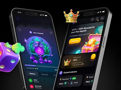 Casino mobile - Gambling Website app casino casino game casino ui gambling game game app game mobile game platform games igaming mines mobile slot open case opencase roulette skins spin