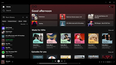 Spotify Homepage adobe creativity designing effects graphic design homepage illustraion mywork photoshop poster spotify spotifyhomepage