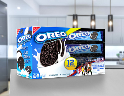 Oreo x NBA: In-Pack Premium & Packaging Design adobe lightroom adobe photoshop branding cross promotion nba oreo package design product product design