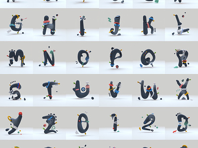 36 Days of Type 36 days of type 3d alphabet creative design doodle graphic design icon illustration imagine letter lettering logo number original type typeface typography ui womp3d