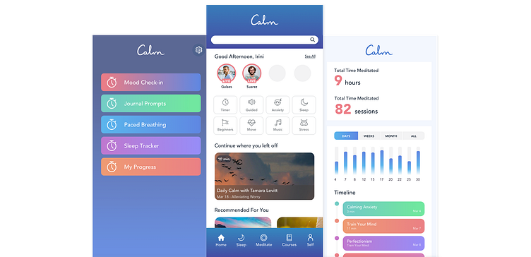 Calm App Redesign by Irini Sarlis on Dribbble